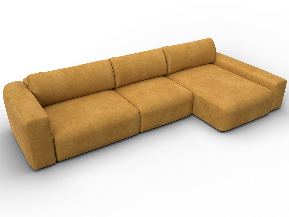 Диван угловой Лига-066 НПБ Лонг угол правый фото в интернет-магазине Лига Диванов