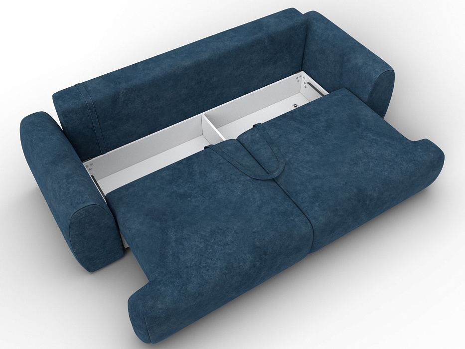 Диван прямой Лига-115 НПБ (brut 11 синий)