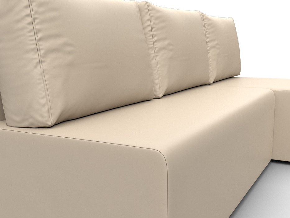 Диван угловой Поло правый угол (бежевый)