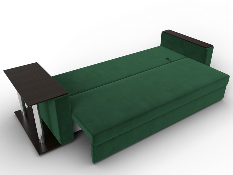 Диван прямой Атланта со столом слева (seven 626 зеленый)