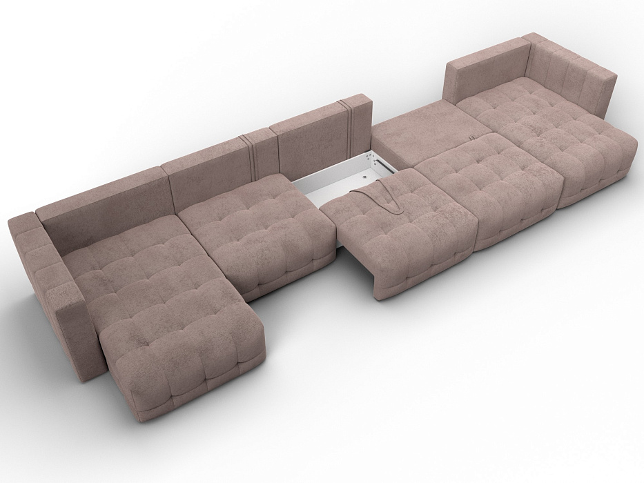 Диван П-образный Лига-052 НПБ МегаЛонг (tower 05 бежевый)