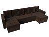 П-образный диван Венеция (коричневый цвет)