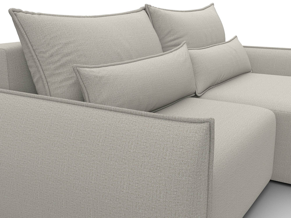 Диван угловой Лига-051 НПБ угол универсальный (амур 02 бежевый)