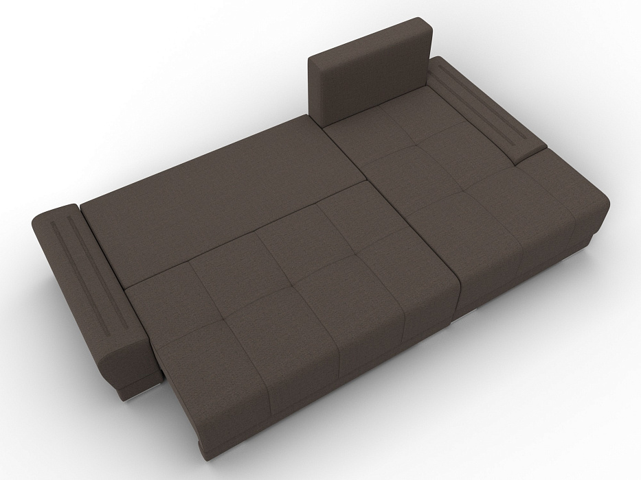 Диван угловой Лига-119 угол правый (амур 05 коричневый)