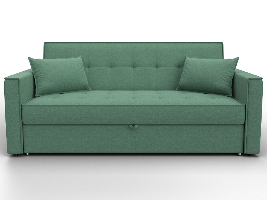 Диван прямой Лига-104 (160) (амур 11 зеленый)