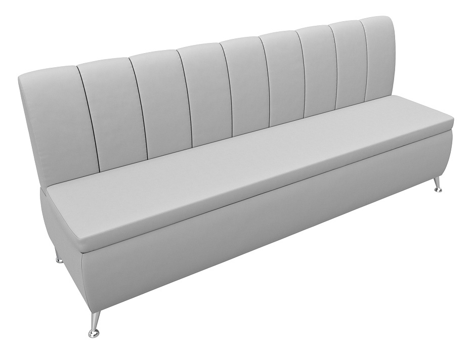 Диван кухонный прямой Кантри (белый)