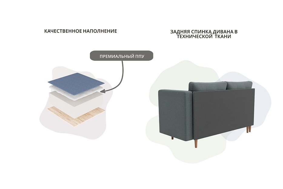 Кушетка Лига-098 (амур 07 серый)