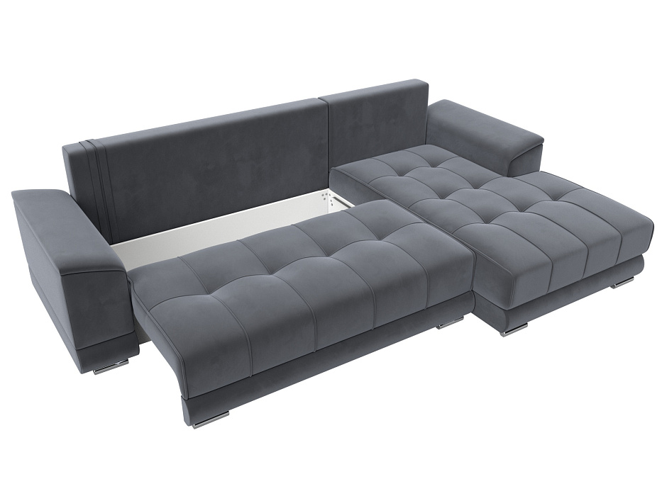Диван угловой НордСтар правый угол (серый)