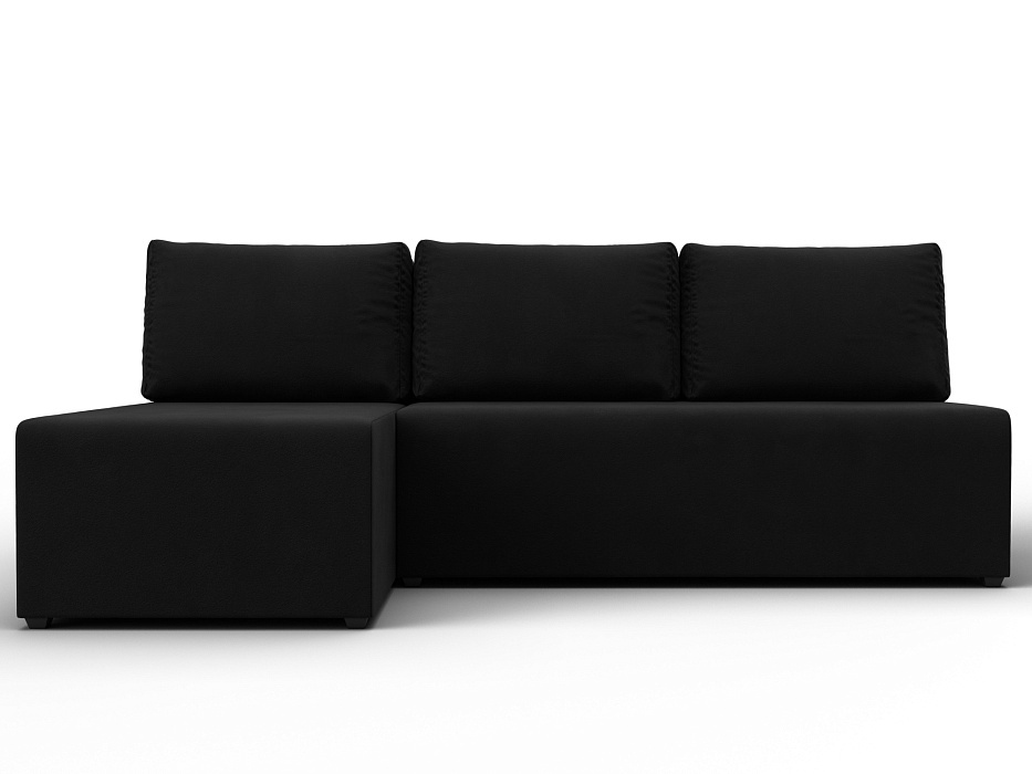 Диван угловой Поло левый угол (черный)