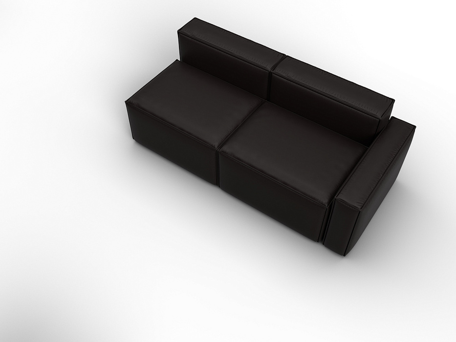 Диван угловой модульный Лига-063 угол правый (grifon 12 коричневый)