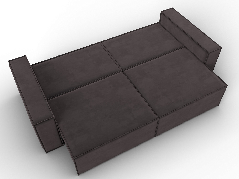 Диван прямой Куба (коричневый)