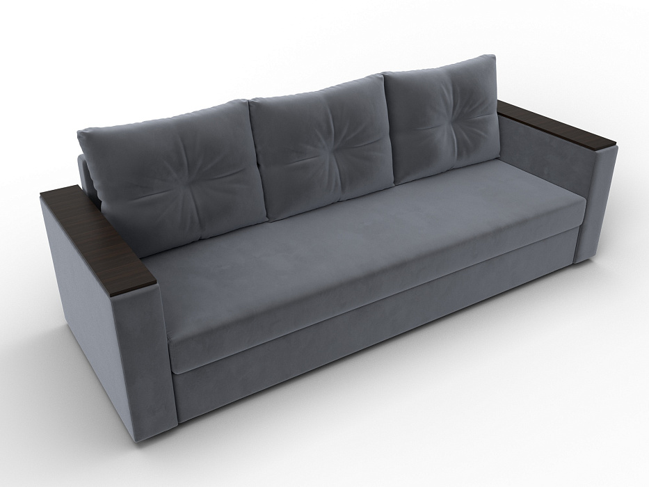 Диван прямой Атланта без стола (серый)