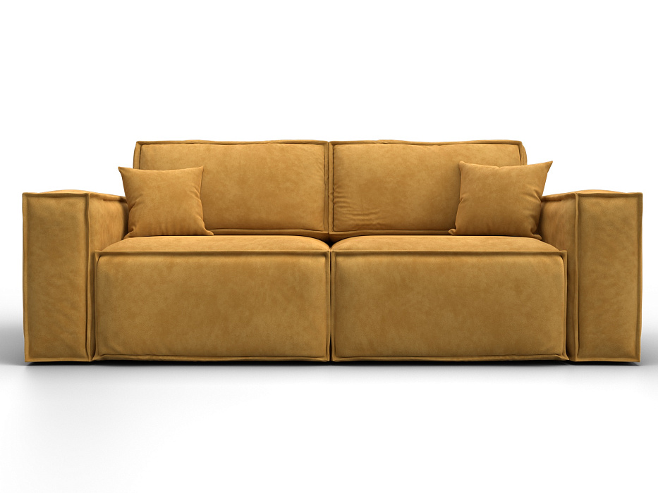 Диван прямой Лига-081 НПБ (brut 10 желтый)