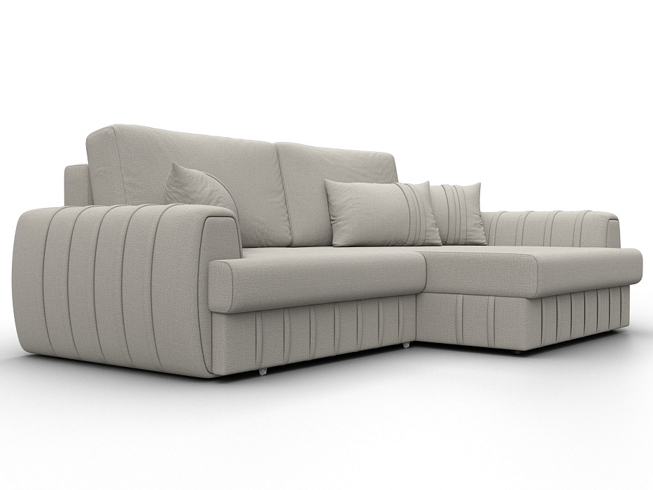 Диван угловой Лига-057 НПБ угол правый (амур 02 бежевый)