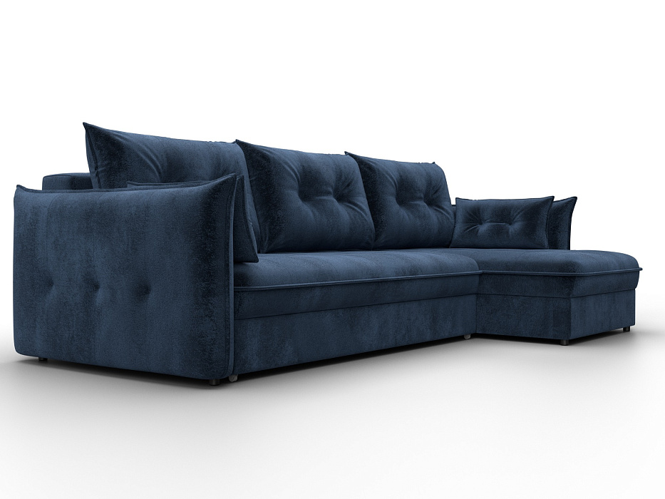 Диван угловой Лига-100 НПБ угол универсальный (tower 13 синий)