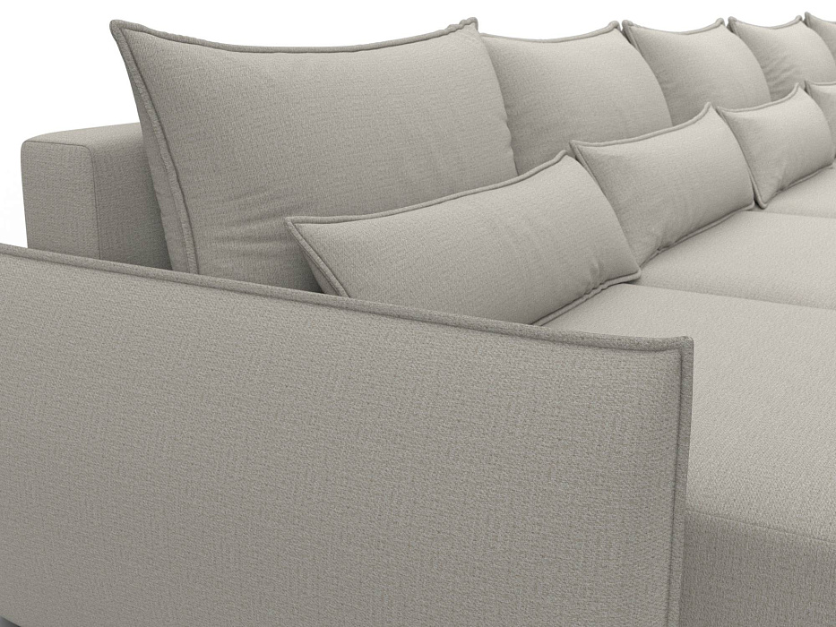 Диван П-образный Лига-051 НПБ МегаЛонг (амур 02 бежевый)