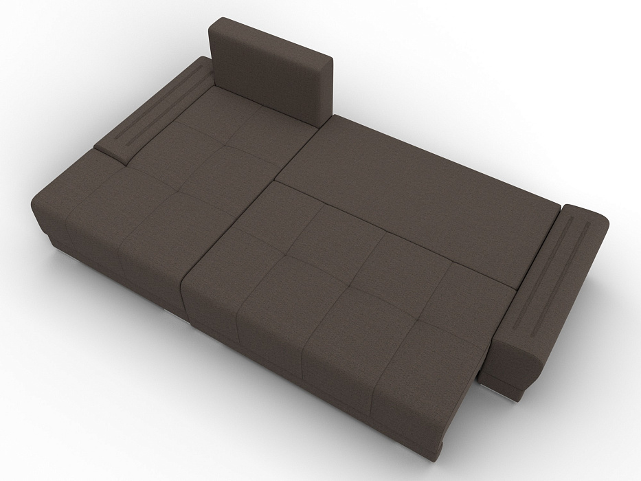 Диван угловой Лига-119 угол левый (амур 05 коричневый)