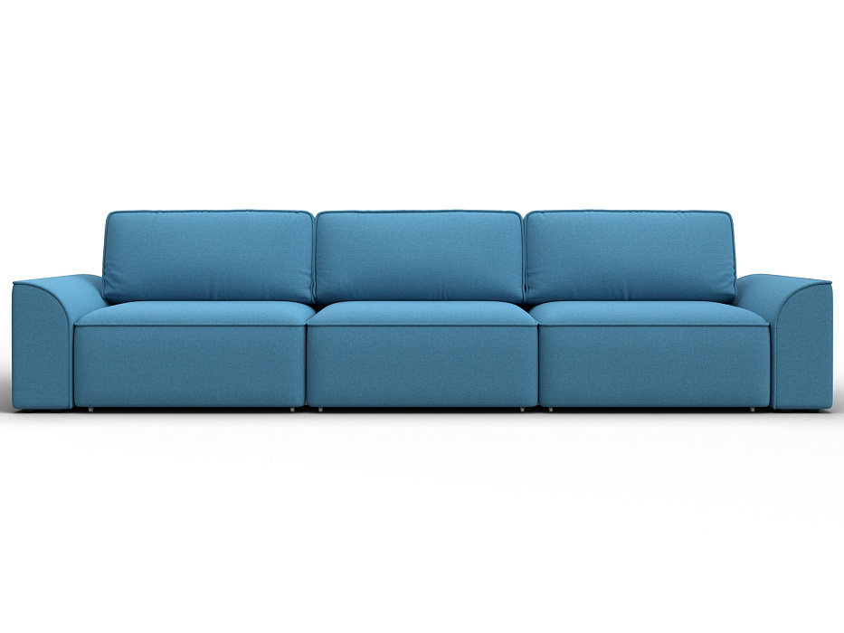 Диван прямой Лига-048 НПБ Лонг (амур 10 голубой)