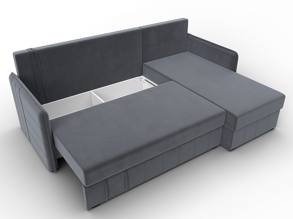 Диван угловой Слим угол универсальный (серый)