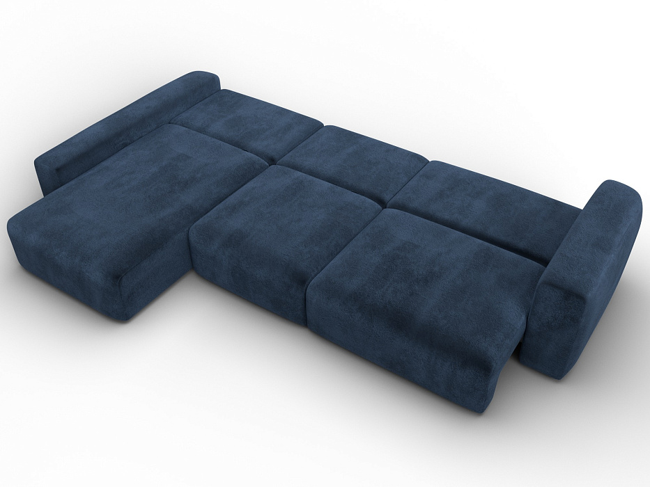 Диван угловой Лига-066 НПБ Лонг угол левый фото в интернет-магазине Лига Диванов