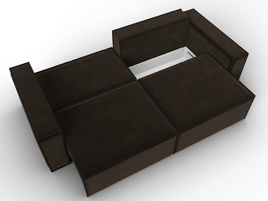 Диван прямой Куба (коричневый)