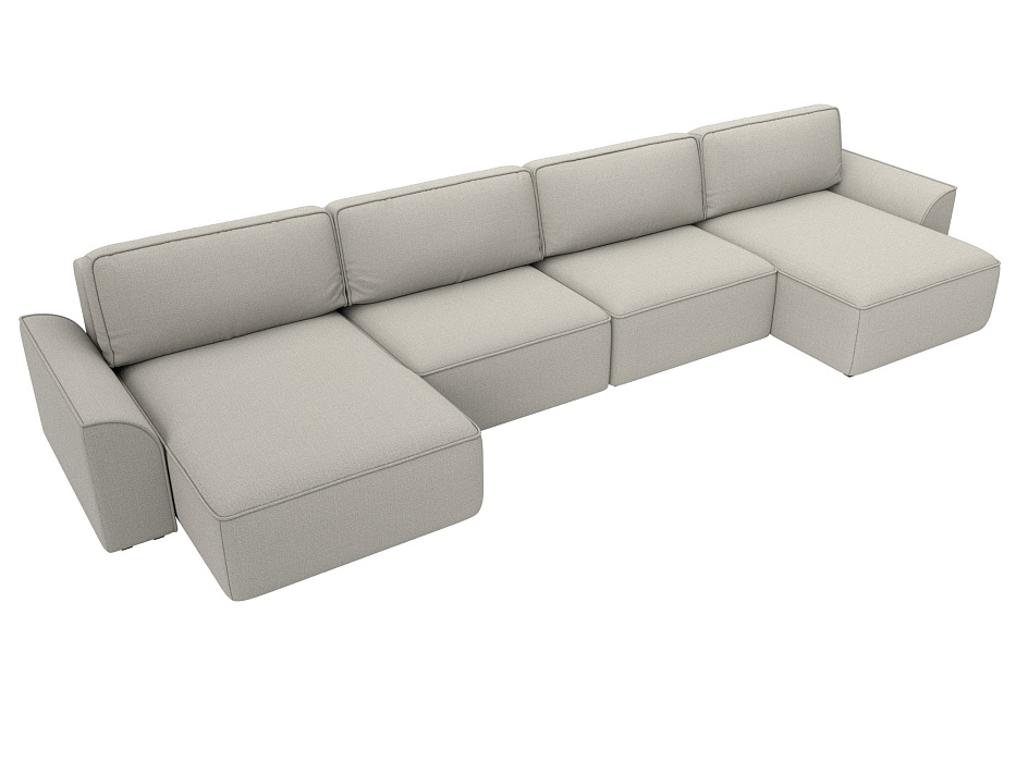 Диван П-образный Лига-048 НПБ лонг (амур 02 бежевый) Диван П-образный Лига-048 НПБ лонг (амур 02 бежевый)