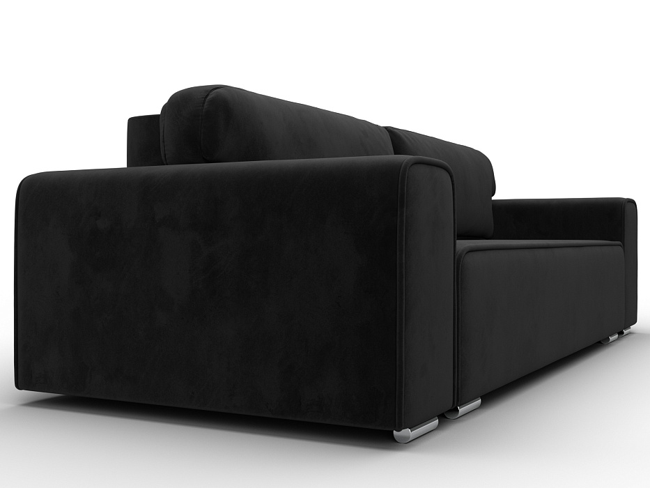 Диван прямой Лига-029 (черный)