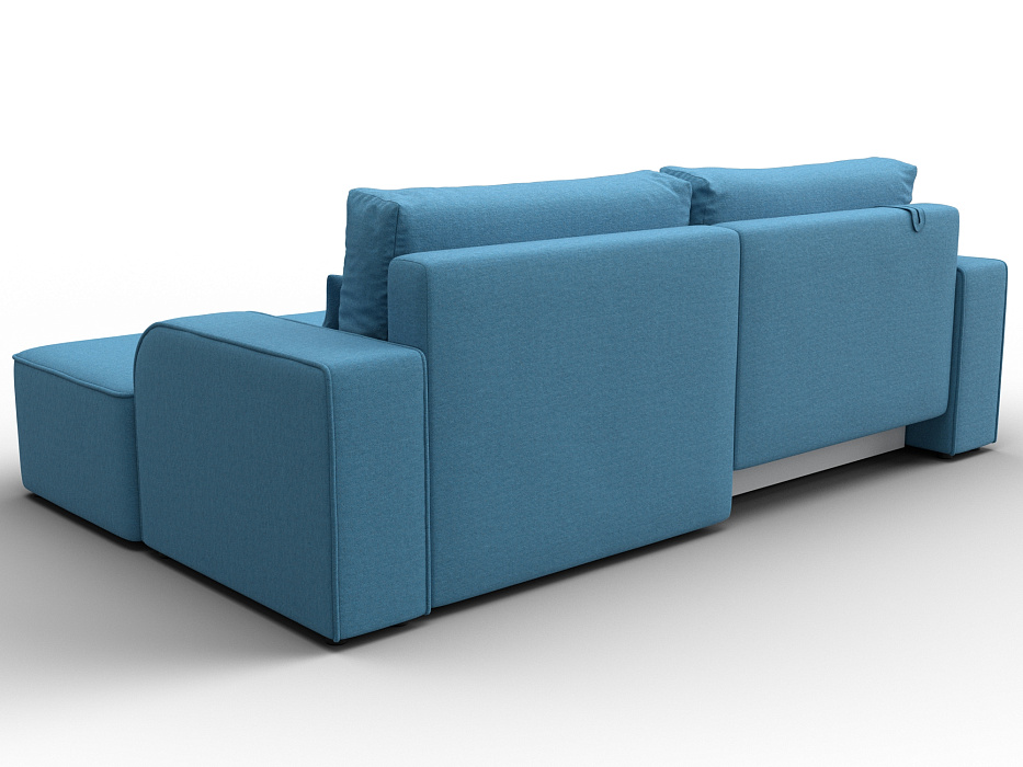 Диван угловой Лига-120 угол правый (амур 10 голубой)