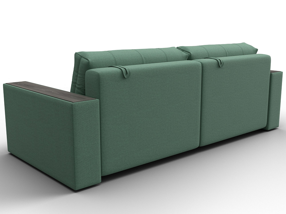 Диван прямой с декором Лига-049 НПБ (амур 11 зеленый)