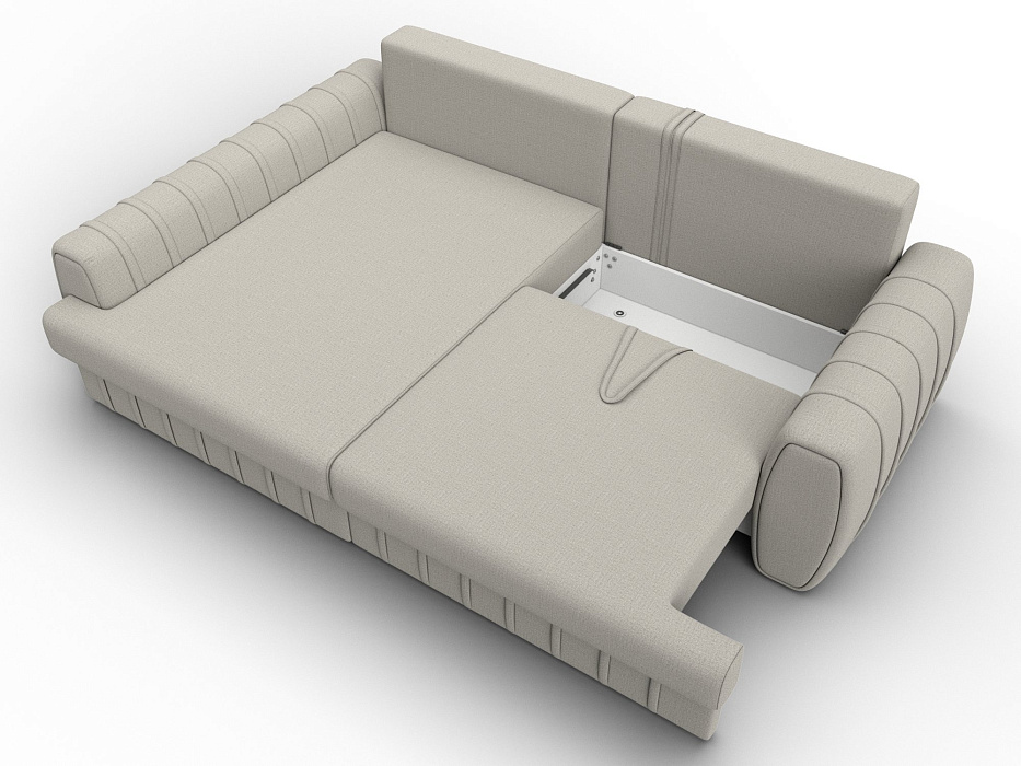 Диван угловой Лига-057 НПБ угол левый (амур 02 бежевый)