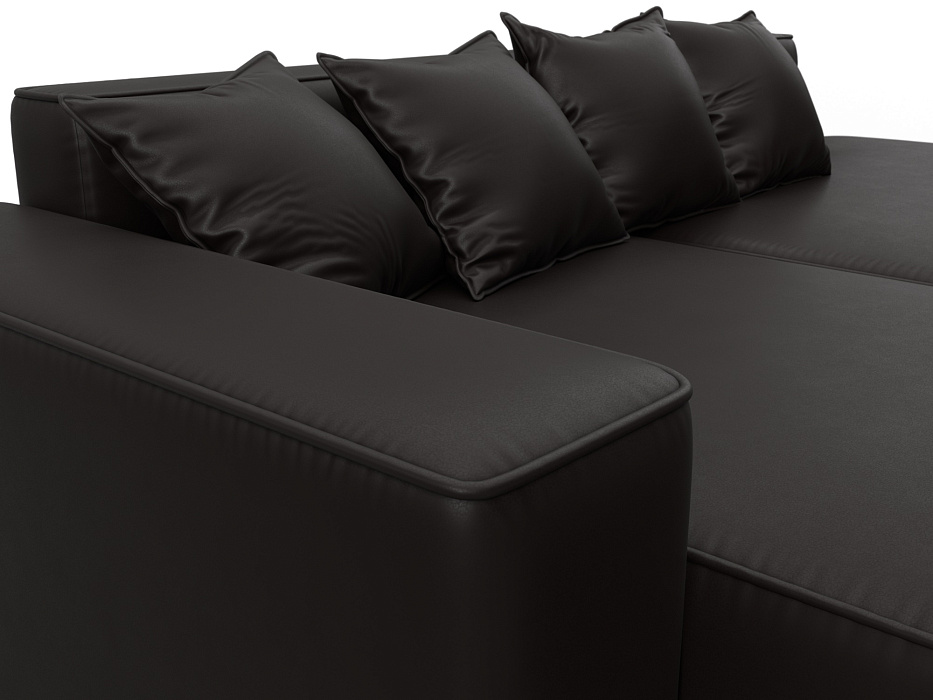 Диван угловой Лига-065 угол левый (grifon 12 коричневый)