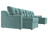 П-образный диван Сенатор (бирюзовый цвет)