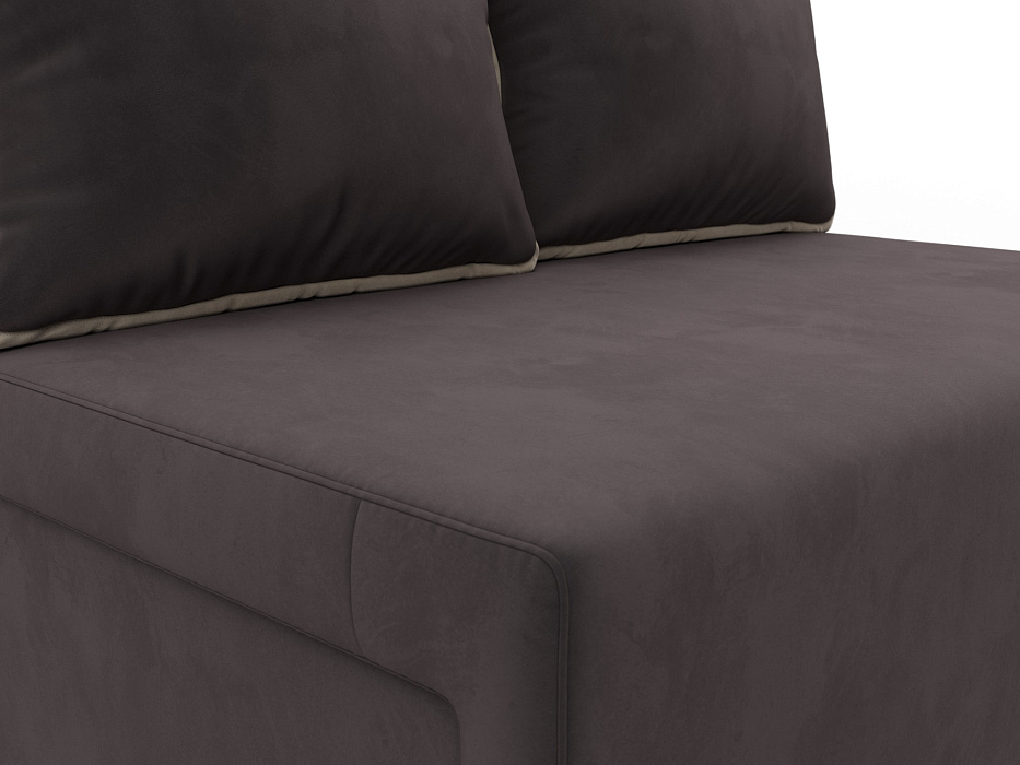 Диван прямой Лагуна (seven 727 коричневый;seven 729 бежевый)