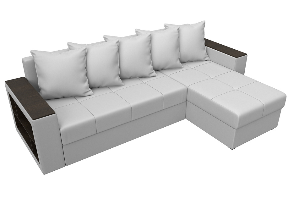 Диван угловой Дубай Лайт угол универсальный (белый)