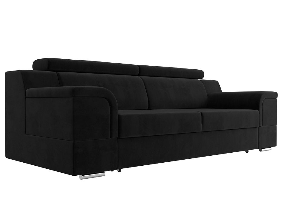 Прямой диван Лига-003 (черный)