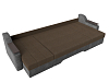 П-образный диван Сенатор (коричневый\серый)