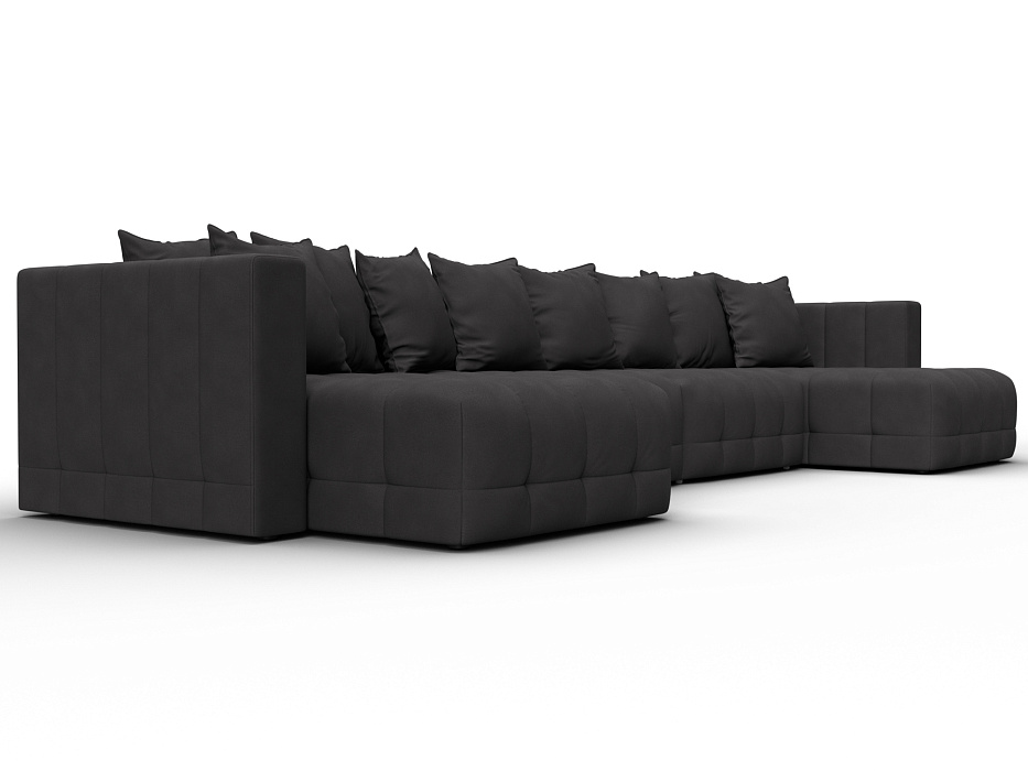 Диван П-образный Лига-052 НПБ Лонг (joly 08 коричневый)