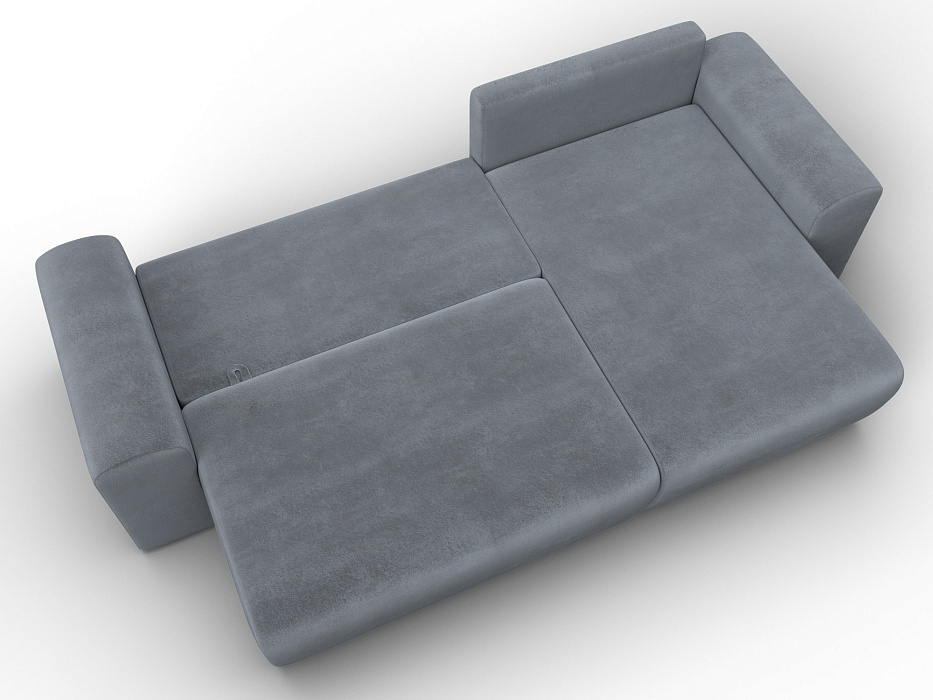 Диван угловой Лига-099 угол универсальный (tower 10 серый)