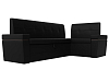 Кухонный угловой диван Деметра правый угол (черный)