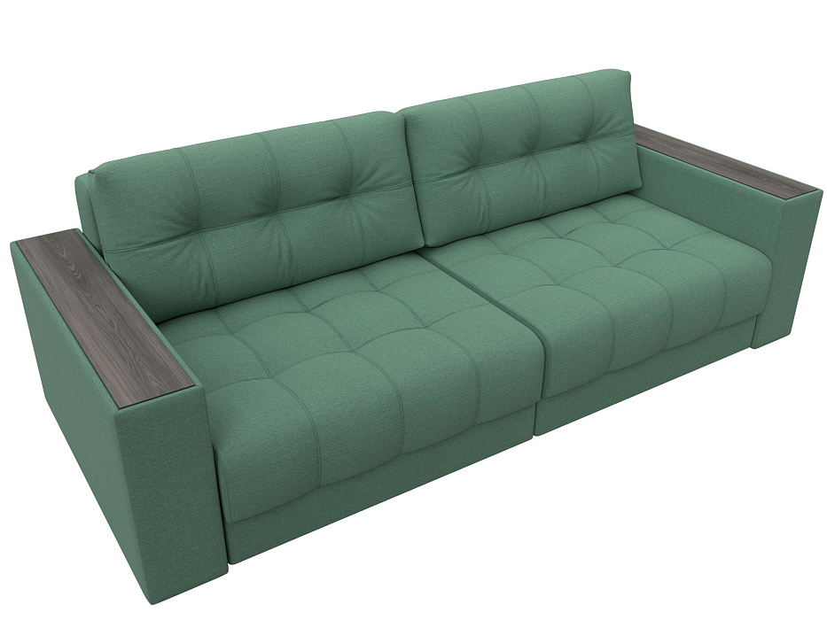 Диван прямой с декором Лига-049 НПБ (амур 11 зеленый) Диван прямой с декором Лига-049 НПБ (амур 11 зеленый)