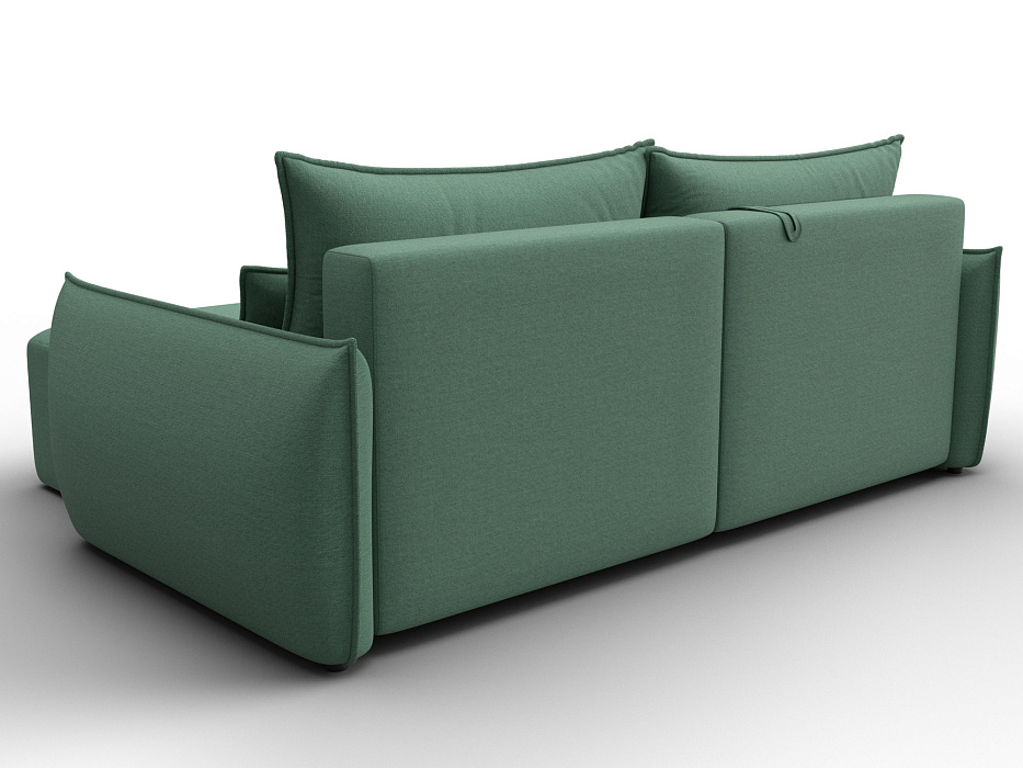 Диван угловой Лига-051 НПБ угол универсальный (амур 11 зеленый)