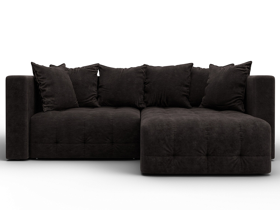 Диван угловой Лига-052 НПБ угол универсальный (brut 17 коричневый)