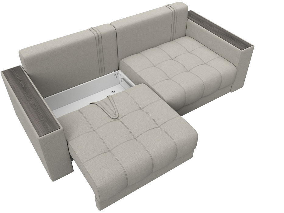 Диван прямой с декором Лига-049 НПБ (амур 02 бежевый) Диван прямой с декором Лига-049 НПБ (амур 02 бежевый)