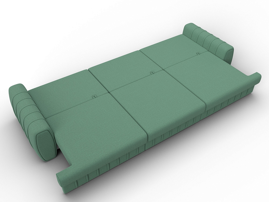 Диван прямой Лига-057 НПБ Лонг (амур 11 зеленый)