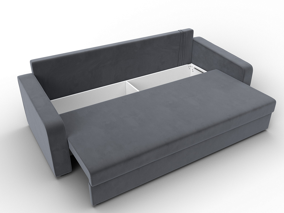 Диван прямой Лига-009 (серый)