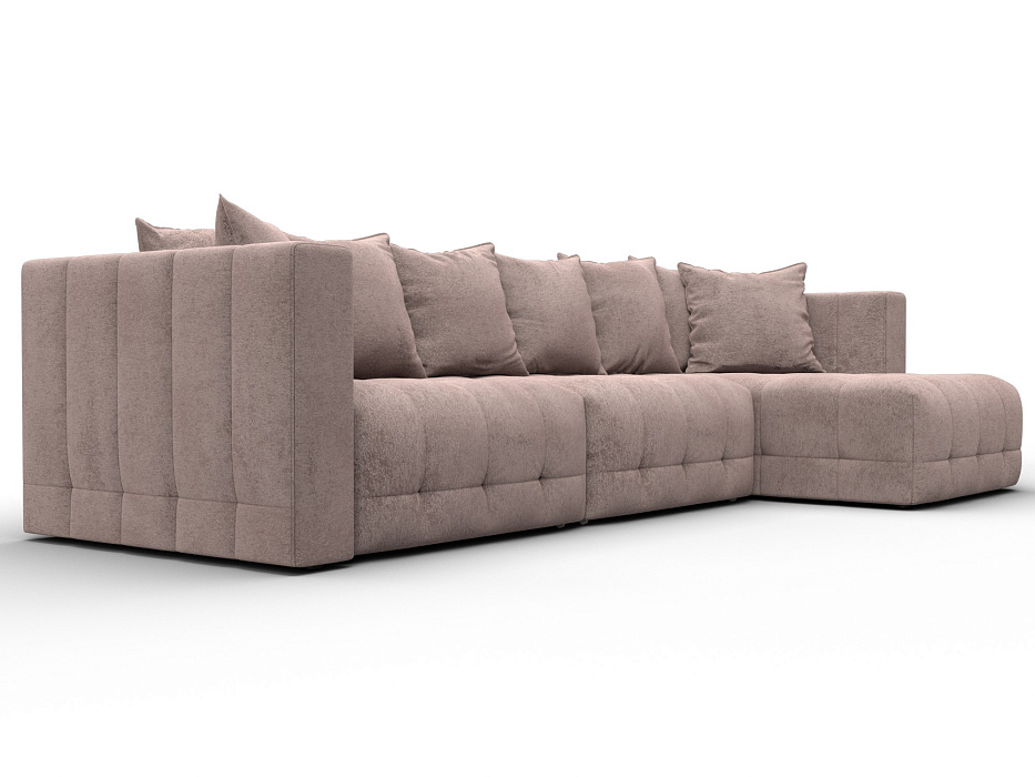 Диван угловой Лига-052 НПБ Лонг угол универсальный (tower 05 бежевый)