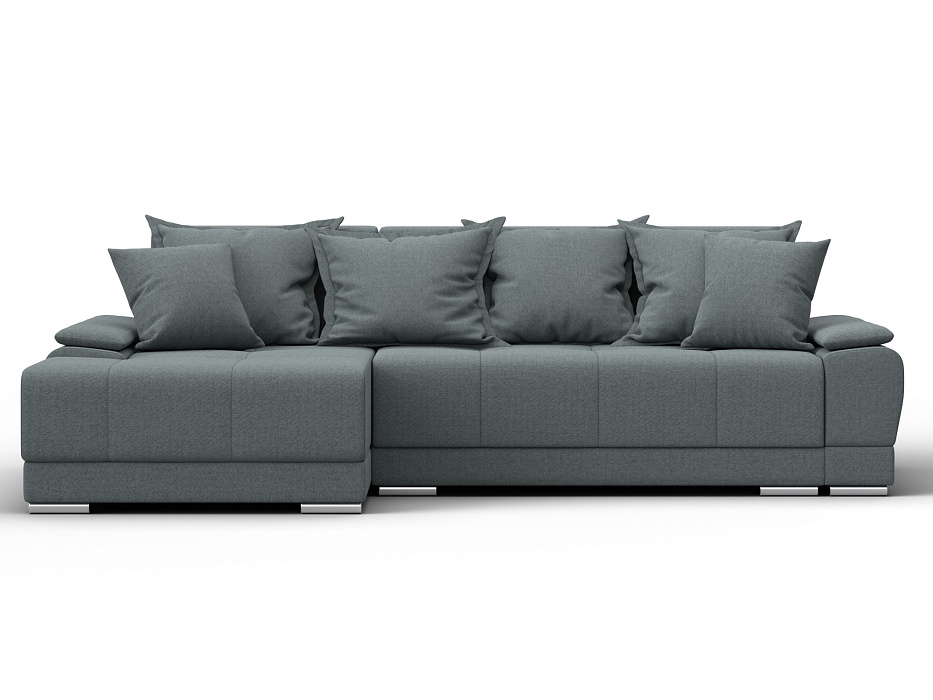 Диван угловой Лига-119 угол левый (амур 07 серый)