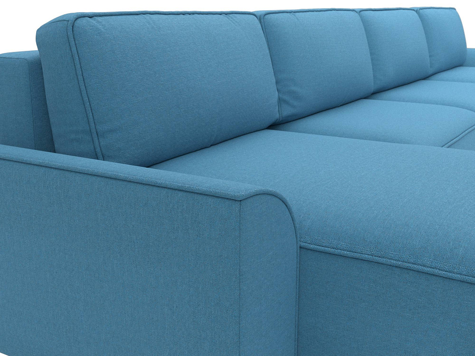 Диван П-образный Лига-048 НПБ лонг (амур 10 голубой)