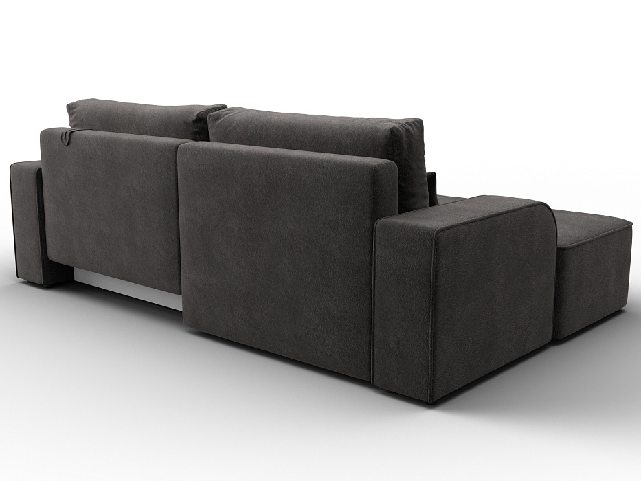 Диван угловой Лига-120 угол левый (laim 10 темно-коричневый)