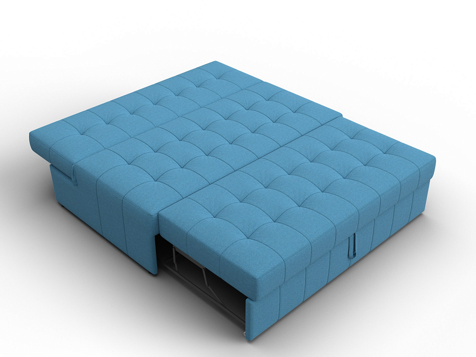 Диван прямой Лига-107 (140) (амур 10 голубой)